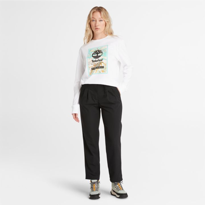 Ski School LS T-Shirt in White