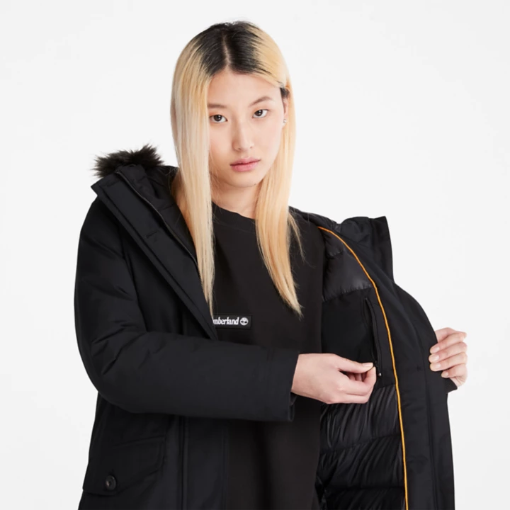 DryVent Waterproof Parka for Women in Black