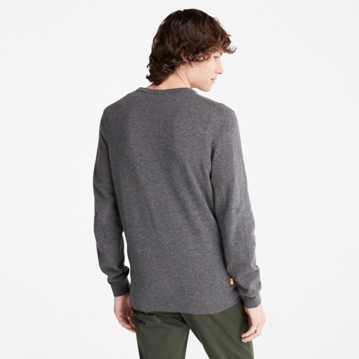 Cohas Brook V-Neck  Jumper for Men in Dark Grey