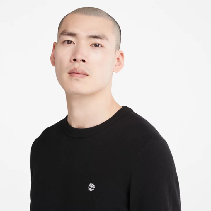 Cohas Brook Crewneck Jumper for Men in Black