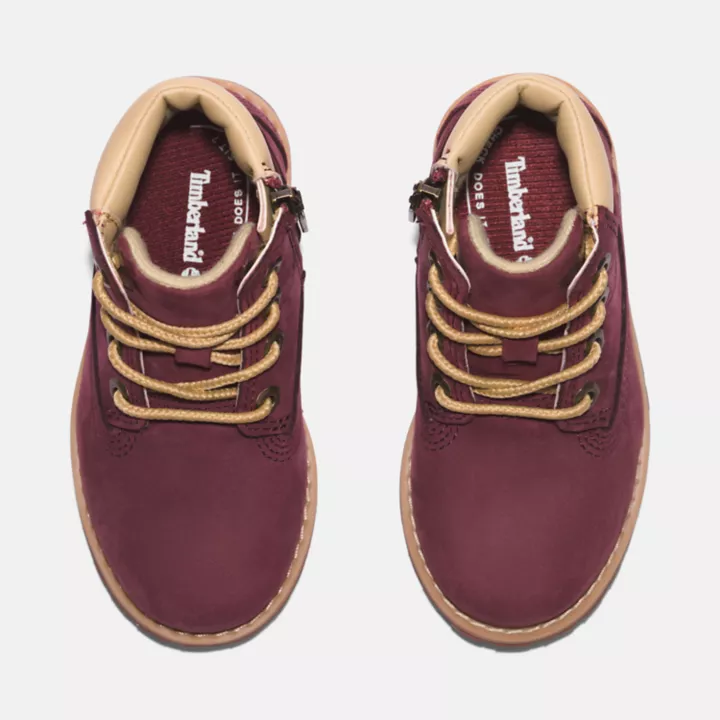 Pokey Pine 6 Inch Boot for Toddler in Burgundy