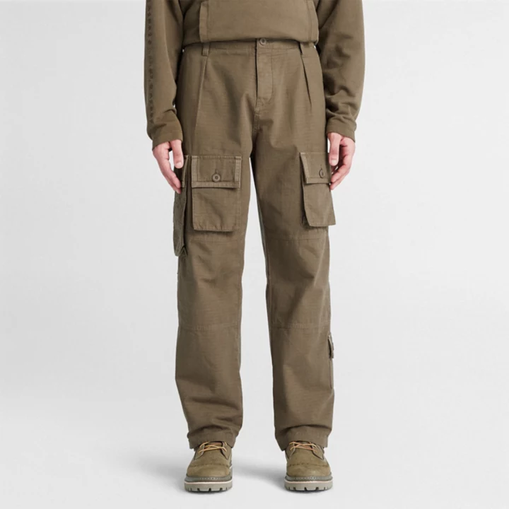 All Gender Timberland x CLOT Future73 Cargo Trousers in Dark Green