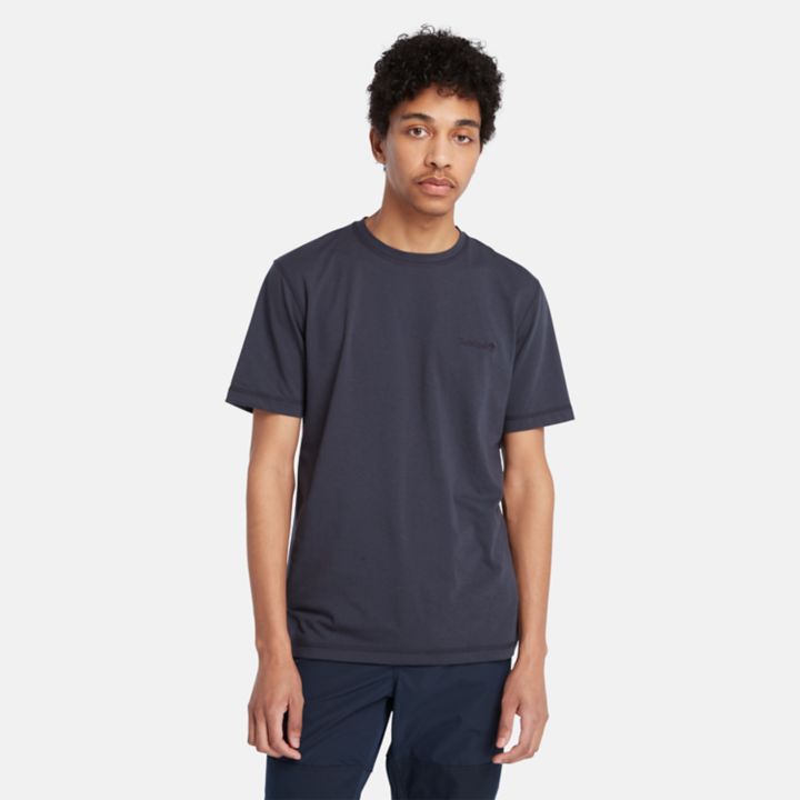 Short Sleeve Wicking T-Shirt for Men in Navy