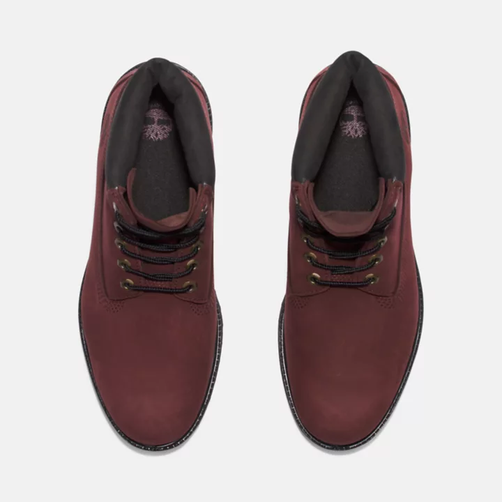 Timberland Premium 6 Inch Boot for Men in Burgundy