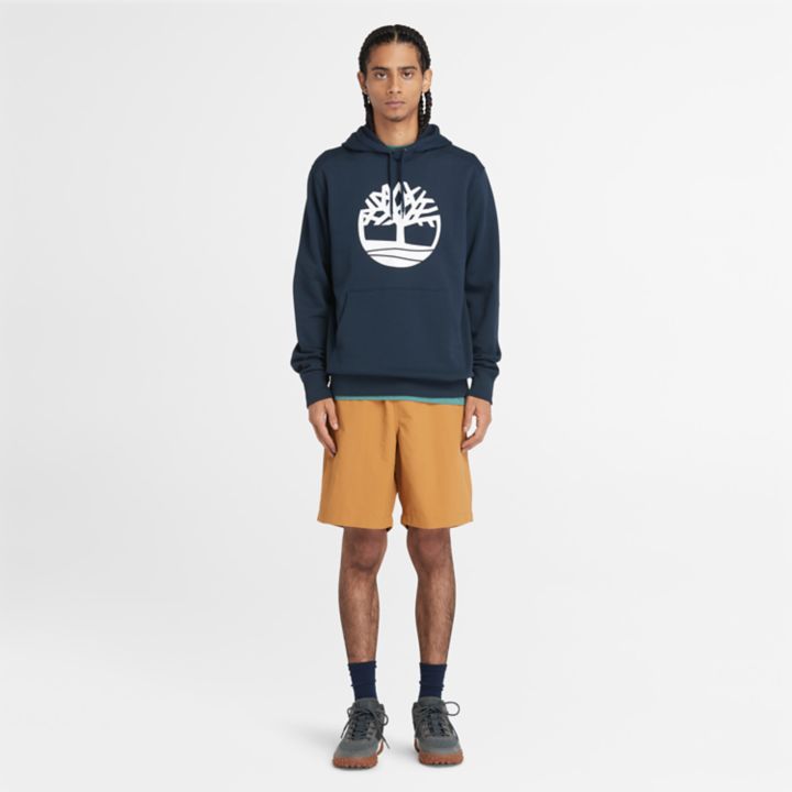 Timberland Tree Logo Hoodie for Men in Navy