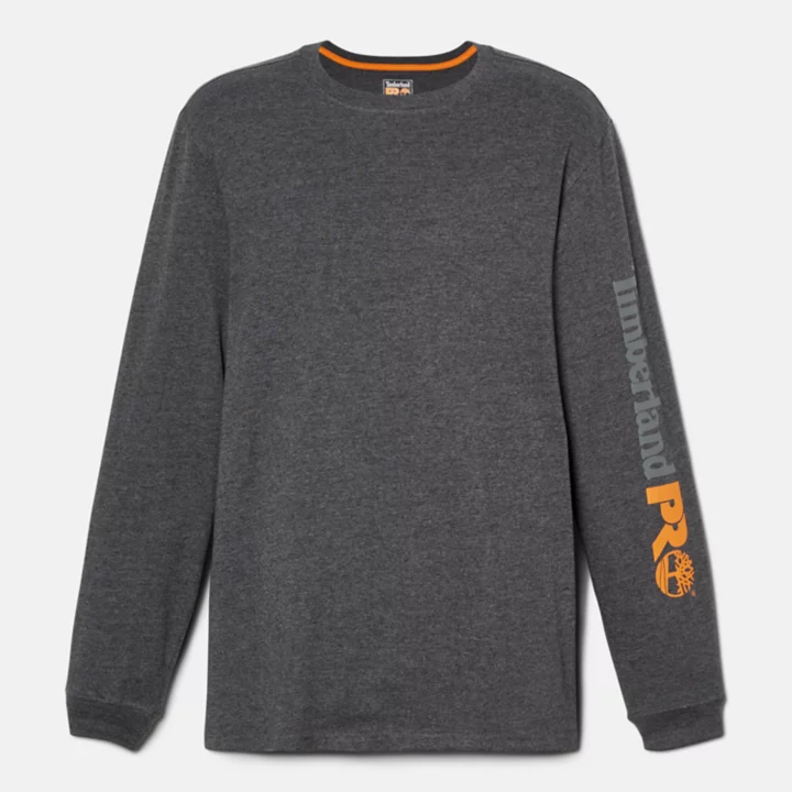 Timberland PRO Core Logo LS T-Shirt for Men in Grey