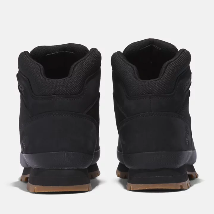 Euro Hiker Boot for Men in Monochrome Black