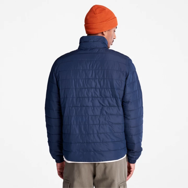 Axis Peak Quilted Jacket for Men in Navy