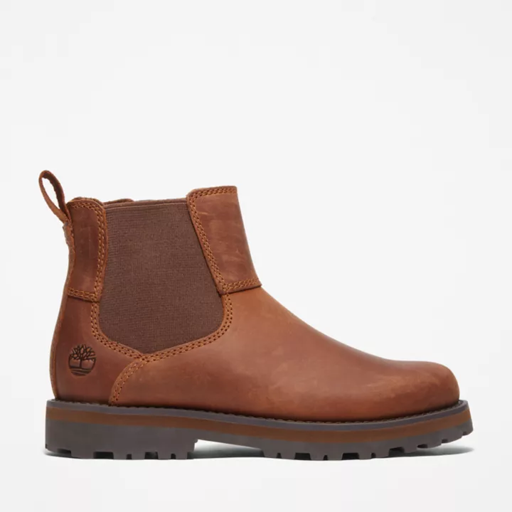 Courma Kid's Chelsea Boot for Junior in Brown