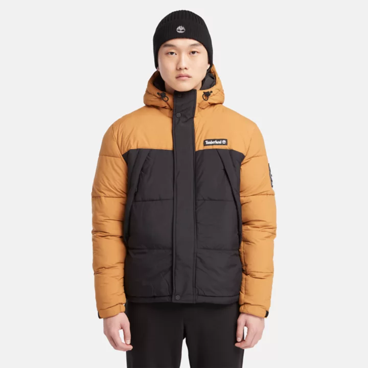Outdoor Archive Puffer Jacket for Men in Dark Yellow