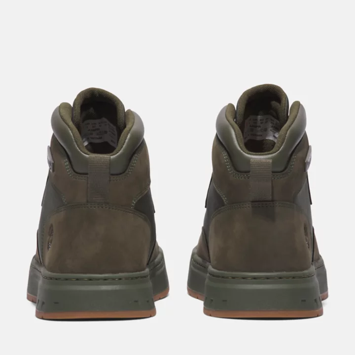 L Street Fabric and Leather Chukka for Men in Dark Green