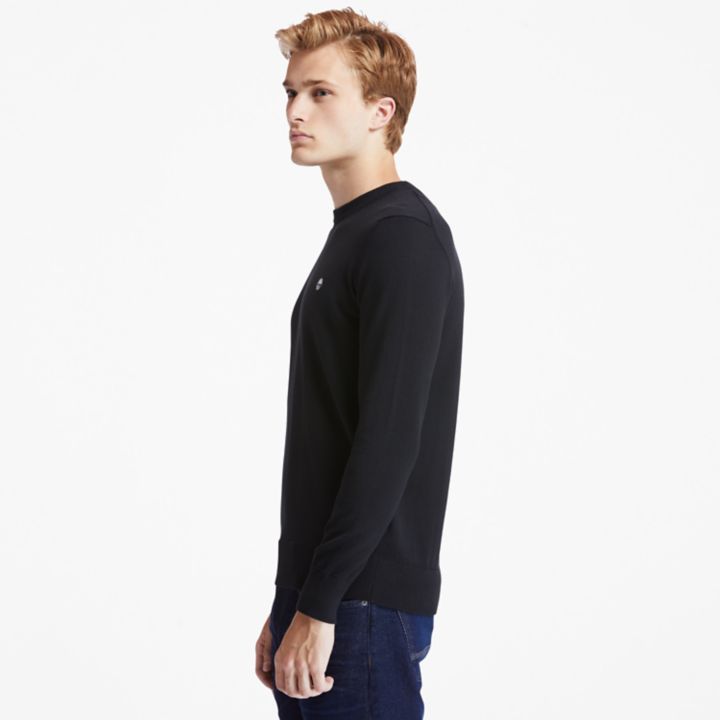 Williams River Crewneck Jumper for Men in Black