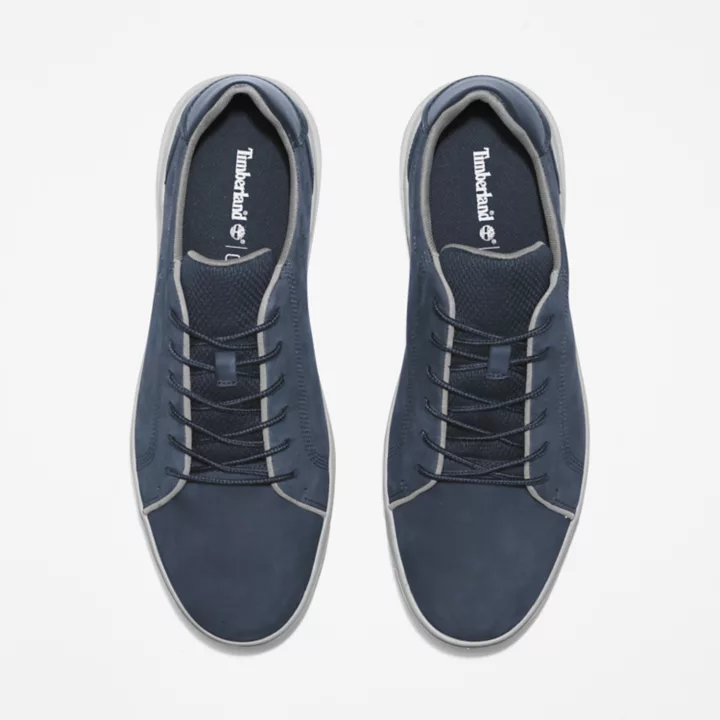 Seneca Bay Leather Trainer for Men in Navy