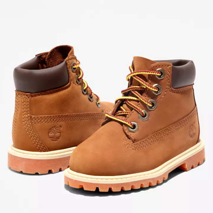 Timberland Premium 6 Inch Boot for Toddler in Brown