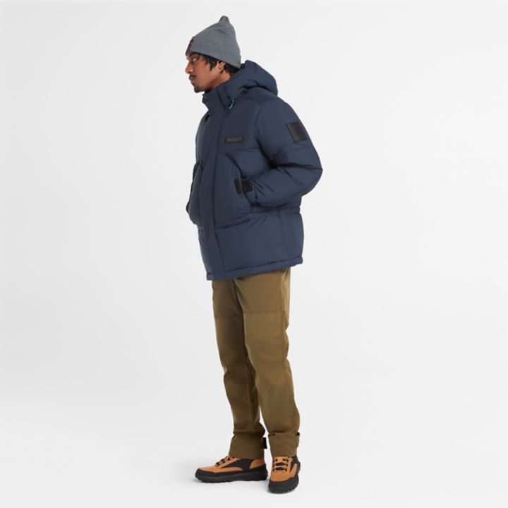 Puffer Parka for Men in Navy
