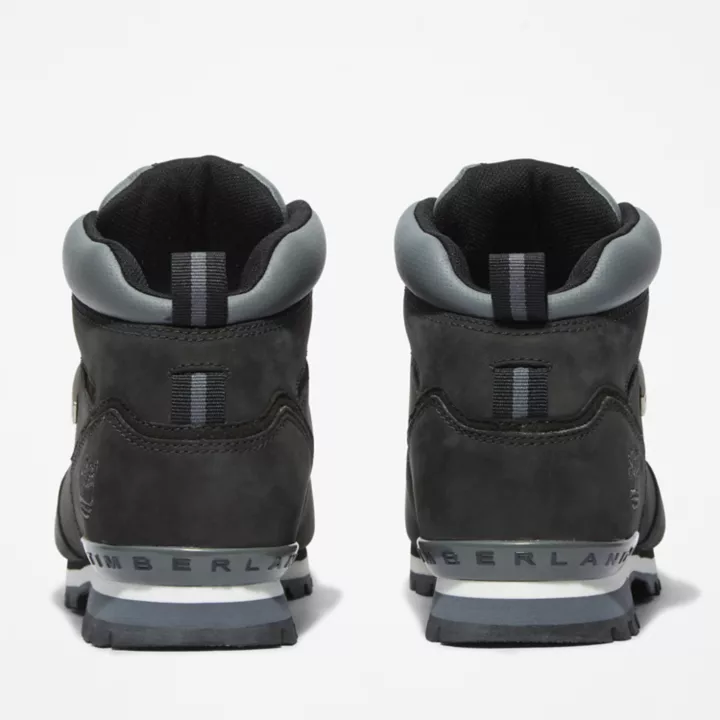 Splitrock Nubuck Mid Hiker for Men in Black/Silver