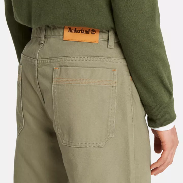 Sandown 5-Pocket Straight Trousers for Men in Green