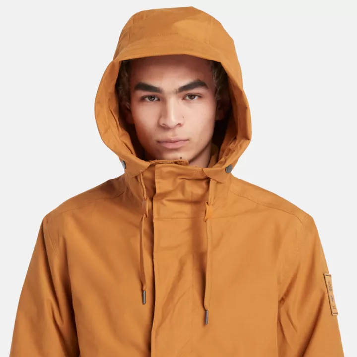 Snowdown Peak Water-Resistant 3-in-1 Fishtail Parka for Men in Yellow