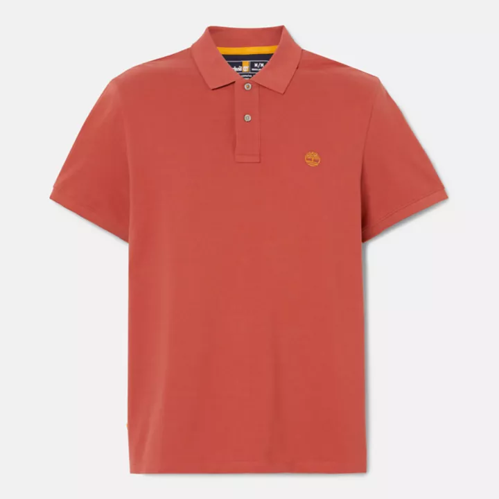 Millers River Pique Polo Shirt for Men in Red