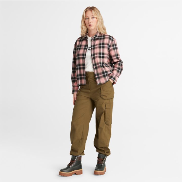 Stack Logo T-Shirt for Women in White