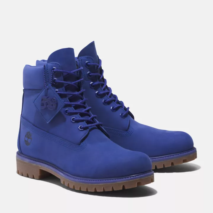 Timberland 50th Edition Premium 6-Inch Waterproof Boot for Men in Blue