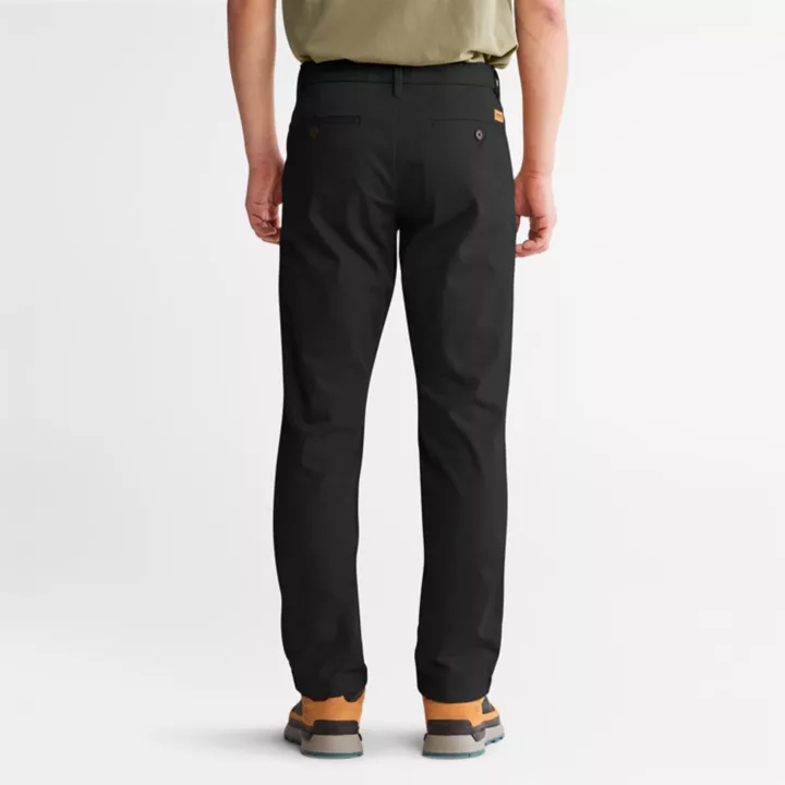 Sargent Lake Stretch Chino Trousers for Men in Black