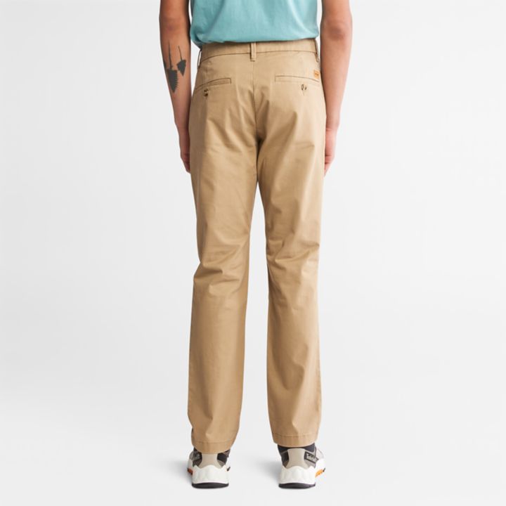 Sargent Lake Stretch Chino Trousers for Men in Khaki