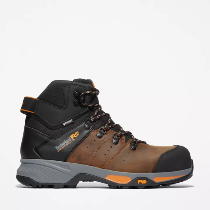 Switchback Composite-Toe Work Hiker for Men in Brown