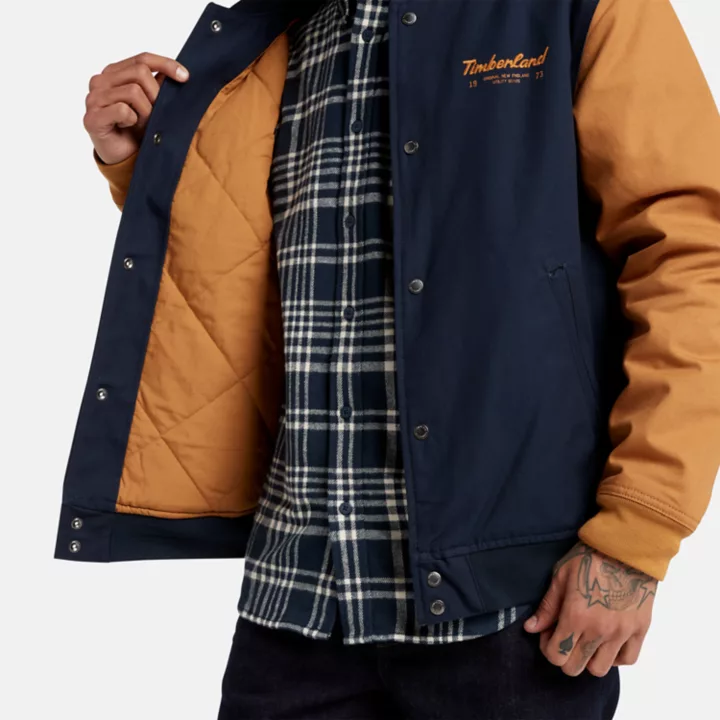 Utility Bomber for Men in Navy