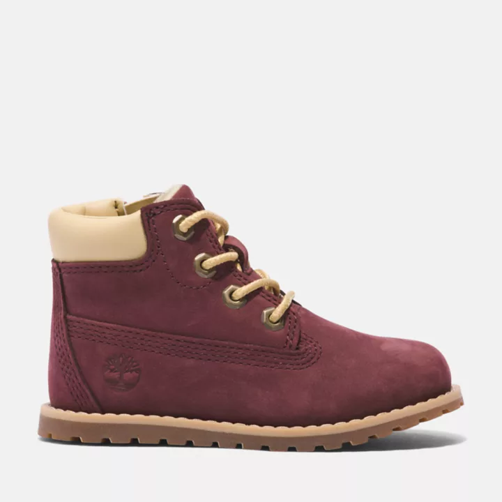 Pokey Pine 6 Inch Boot for Toddler in Burgundy
