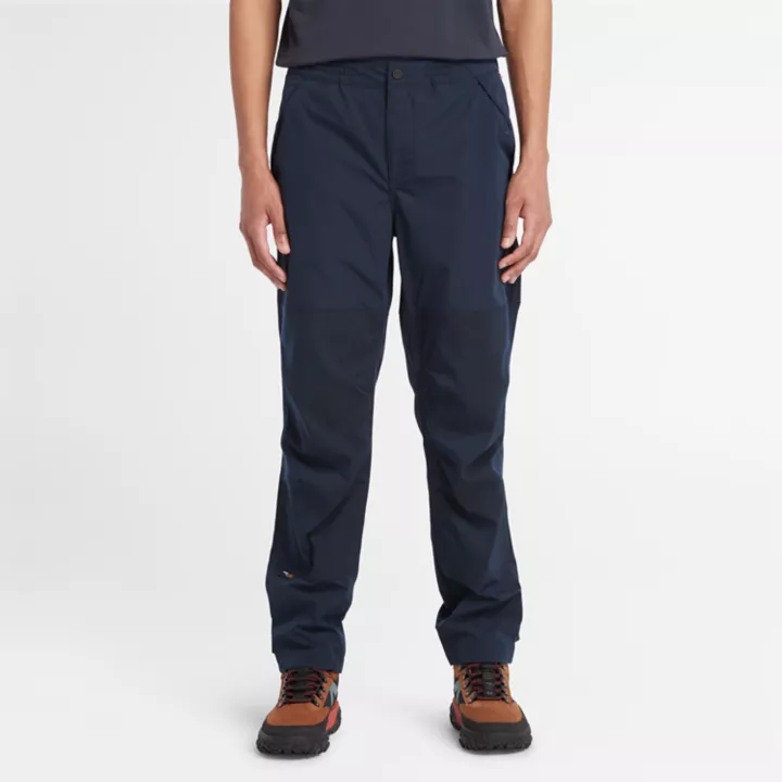 Water-Repellent Trousers for Men in Navy