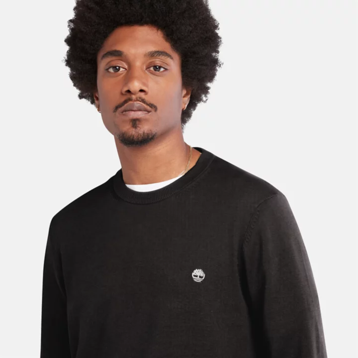 Williams River Crewneck Jumper for Men in Black