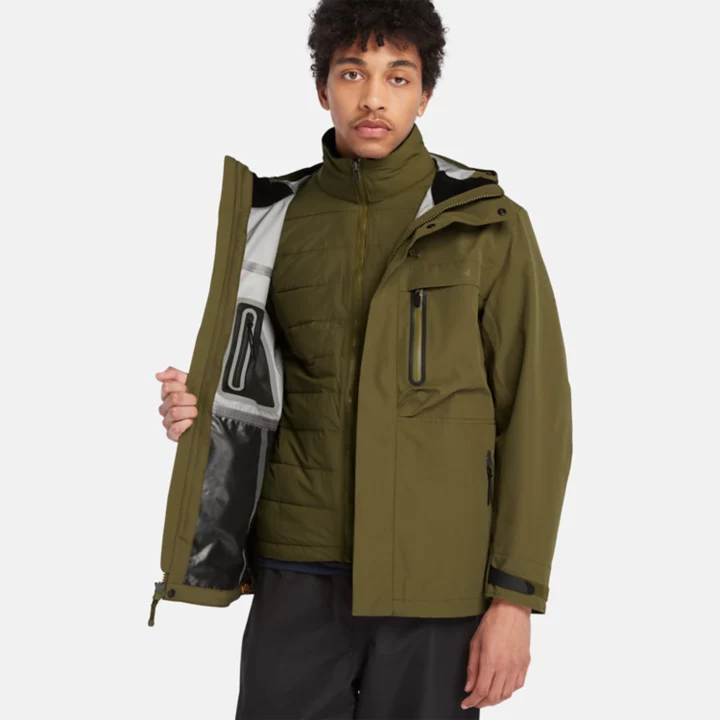 Super Benton Waterproof 3-in-1 Jacket   for Men in Dark Green
