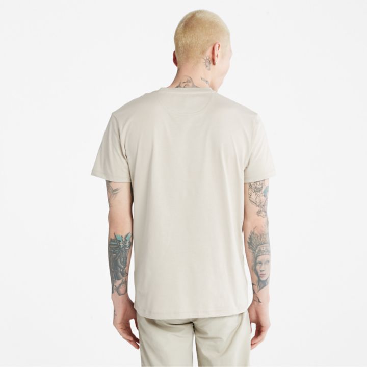 Dunstan River Crewneck T-Shirt for Men in Beige