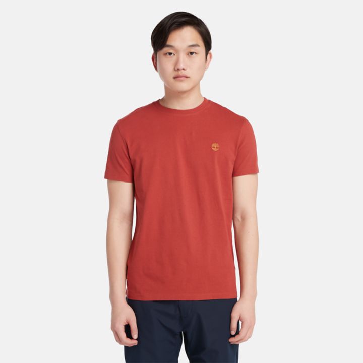 Dunstan River Crewneck T-Shirt for Men in Red