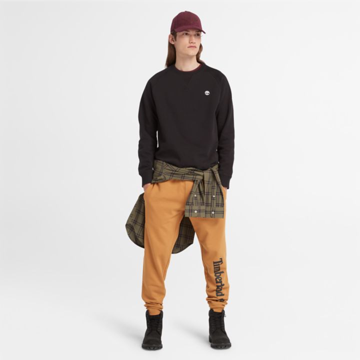 Exeter River Crewneck Sweatshirt for Men in Black