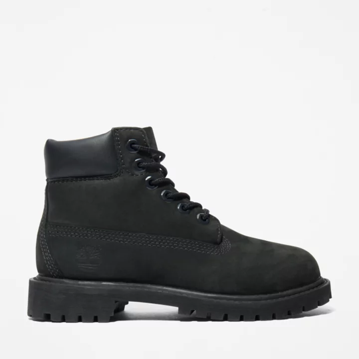 Timberland Premium 6 Inch Boot for Youth in Black
