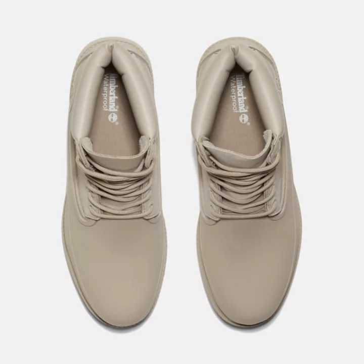 Timberland Heritage 6 Inch Rubber Toe Boot for Men in Beige