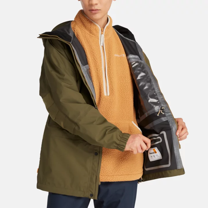 Waterproof Outdoor Parka for Men in Green