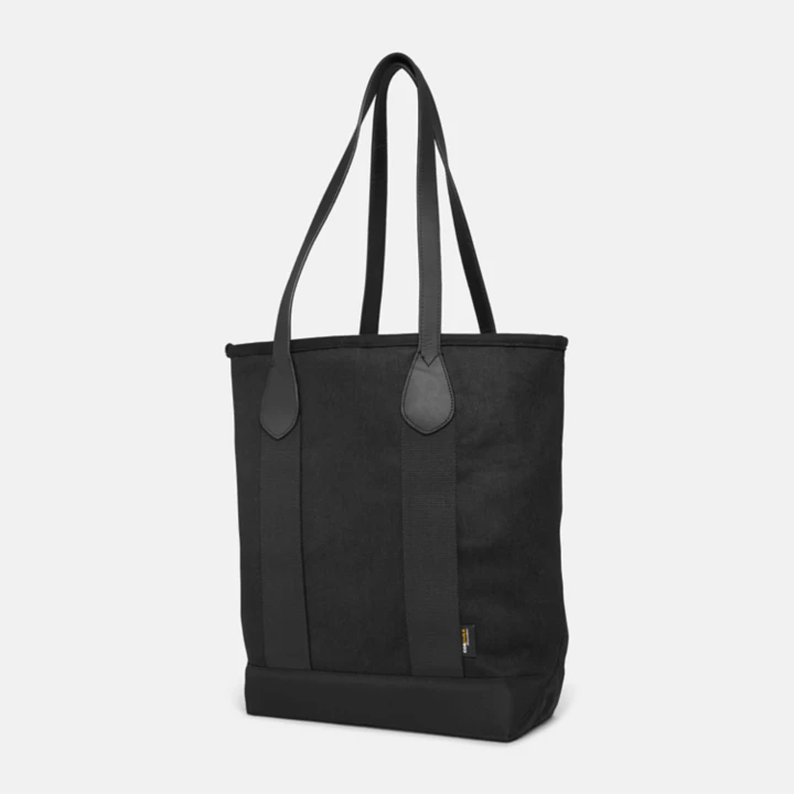 Canvas and Leather Tote for Women in Black