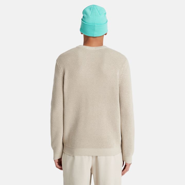 Tuck Crewneck Jumper for Men in Grey