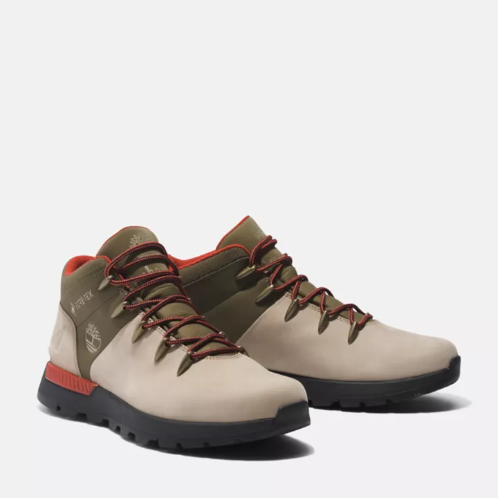 Sprint Trekker Waterproof Hiking Boot for Men in Beige