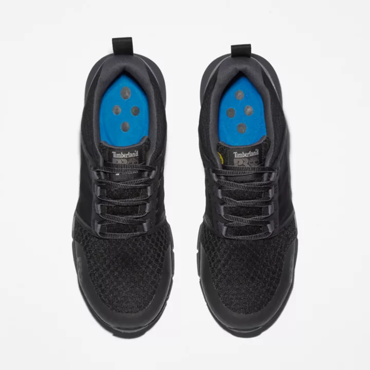 Radius Alloy-Toe Work Shoe for Men in Black