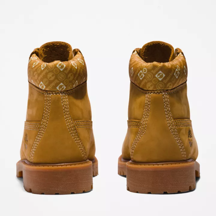 Timberland Premium 6 Inch Boot for Youth in Yellow