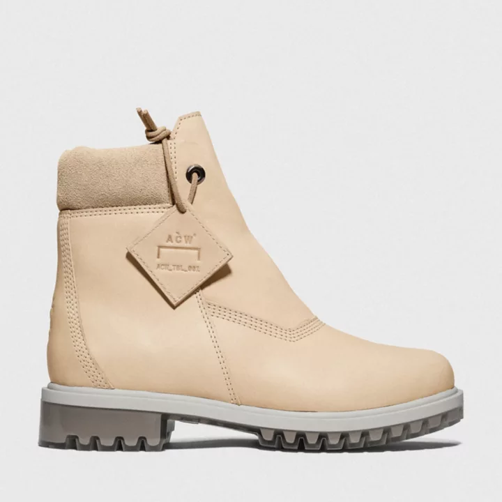 A-COLD-WALL* 6-Inch Zip Up Boot for Women in Beige