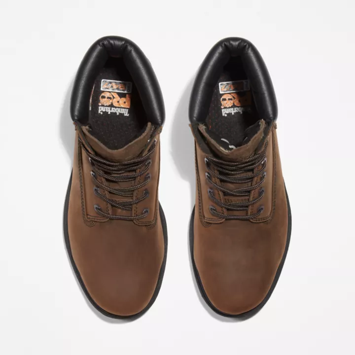 Timberland PRO Iconic Waterproof Alloy Safety-Toe Work Boot for Men in Brown