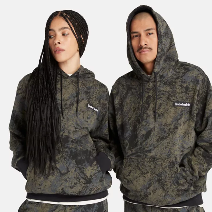 All Gender All-Over Printed Hoodie in Camo