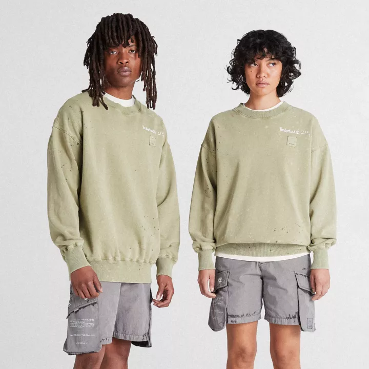 All Gender Timberland x A-COLD-WALL* Future73 Crewneck Sweatshirt in Light Green