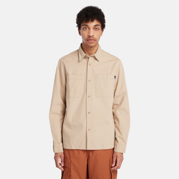 Windham Cotton Shirt for Men in Beige