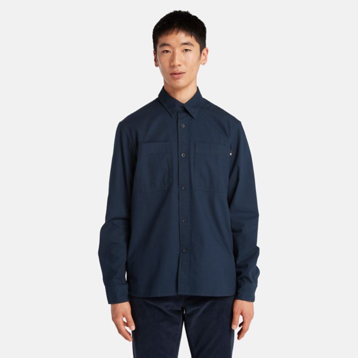 Windham Cotton Shirt for Men in Navy